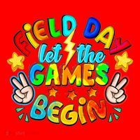 Let The Games Begin Teachers Field Day Gift Santa Hat thumb 1