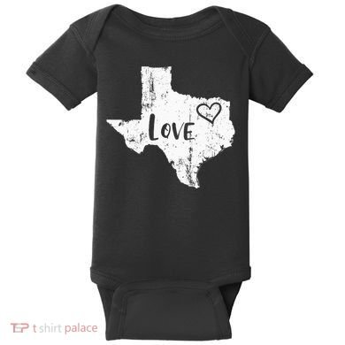 Love Texan Home Texas State Gift Baby Bodysuit