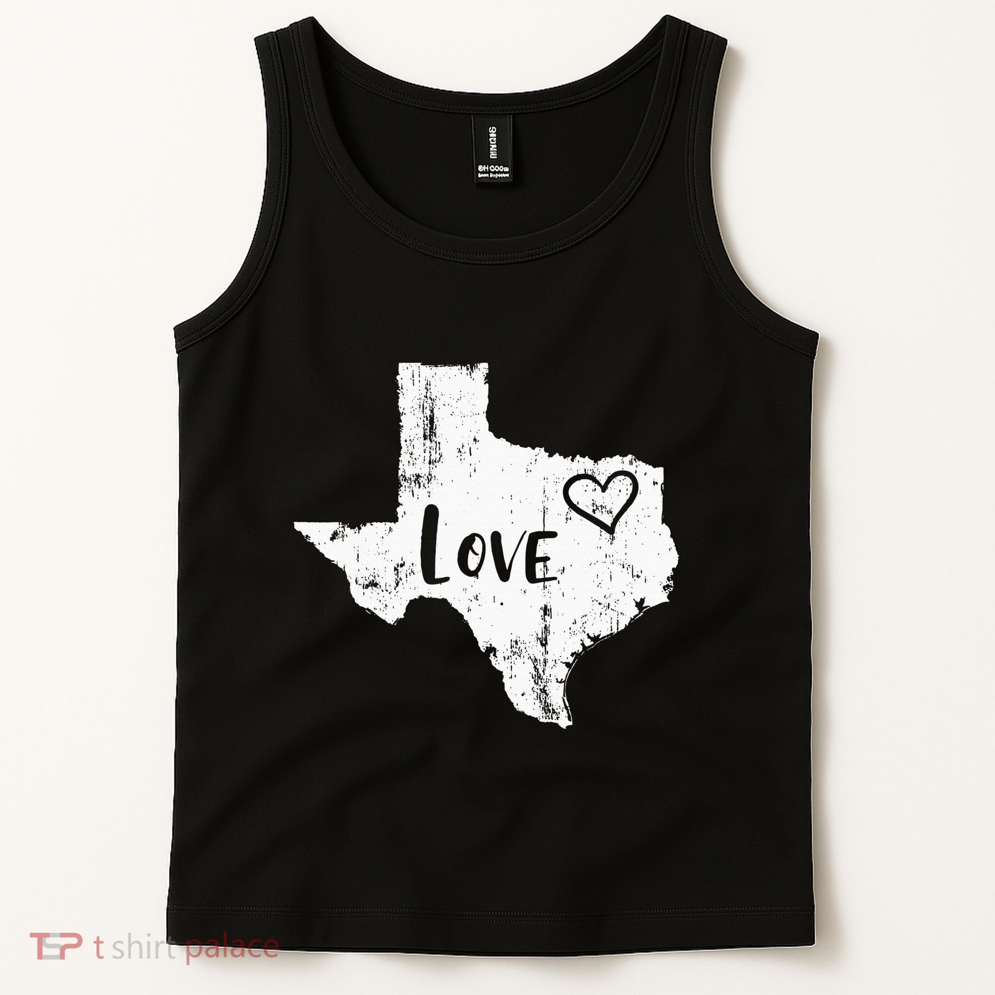 Love Texan Home Texas State Gift Tank Top