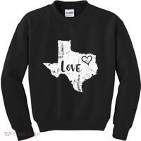 Love Texan Home Texas State Gift Kids Sweatshirt thumb 0