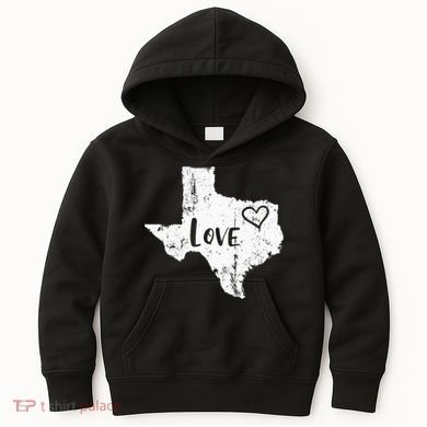 Love Texan Home Texas State Gift Kids Hoodie