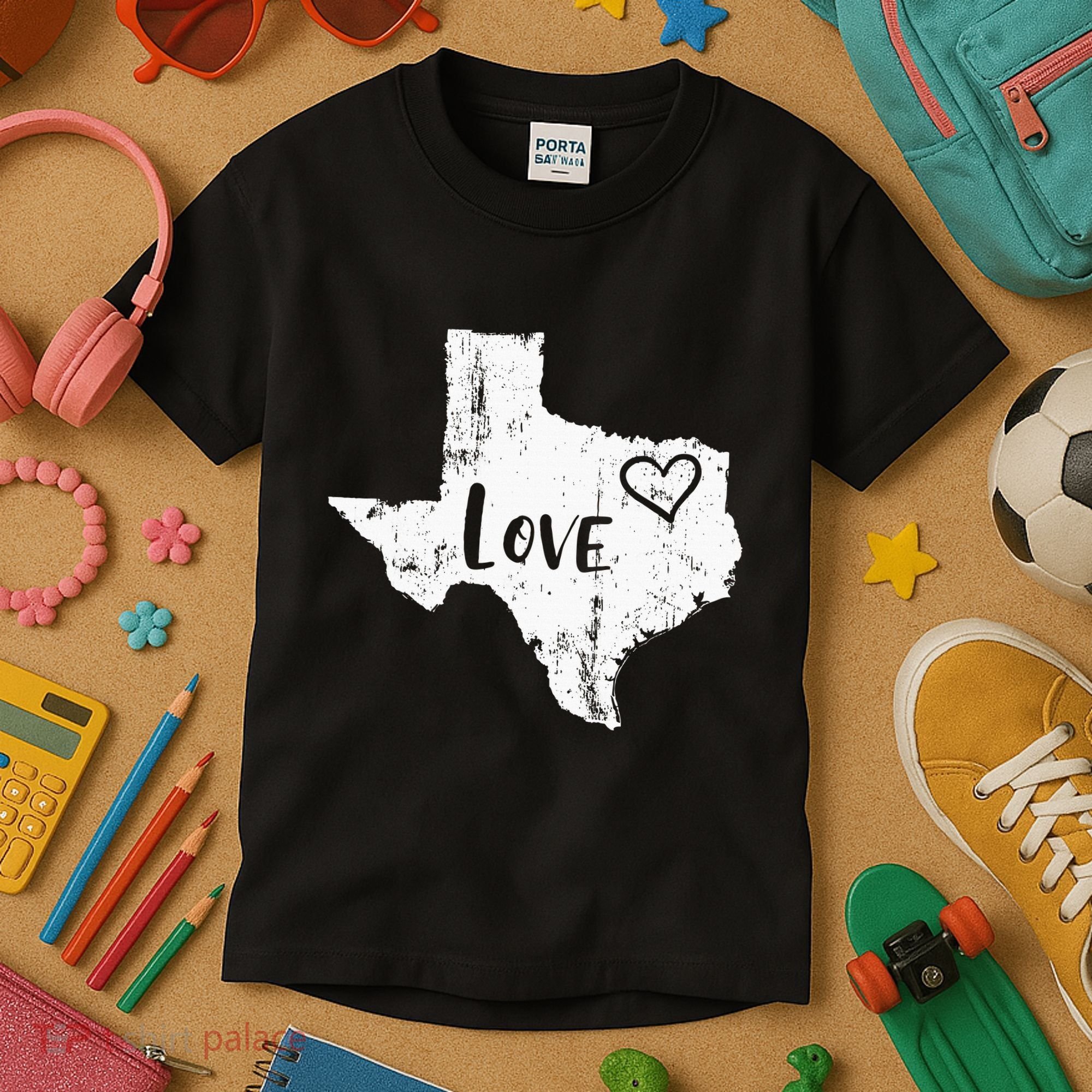 Love Texan Home Texas State Gift Kids T-Shirt