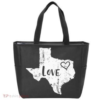 Love Texan Home Texas State Gift Tote Bag