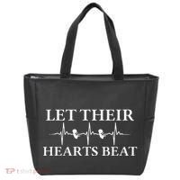 Let Their Hearts Beat Pro Life Anti Abortion Tote Bag thumb 0