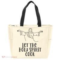 Let The Holy Spirit Cook Tote Bag thumb 0