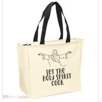 Let The Holy Spirit Cook Tote Bag thumb 2