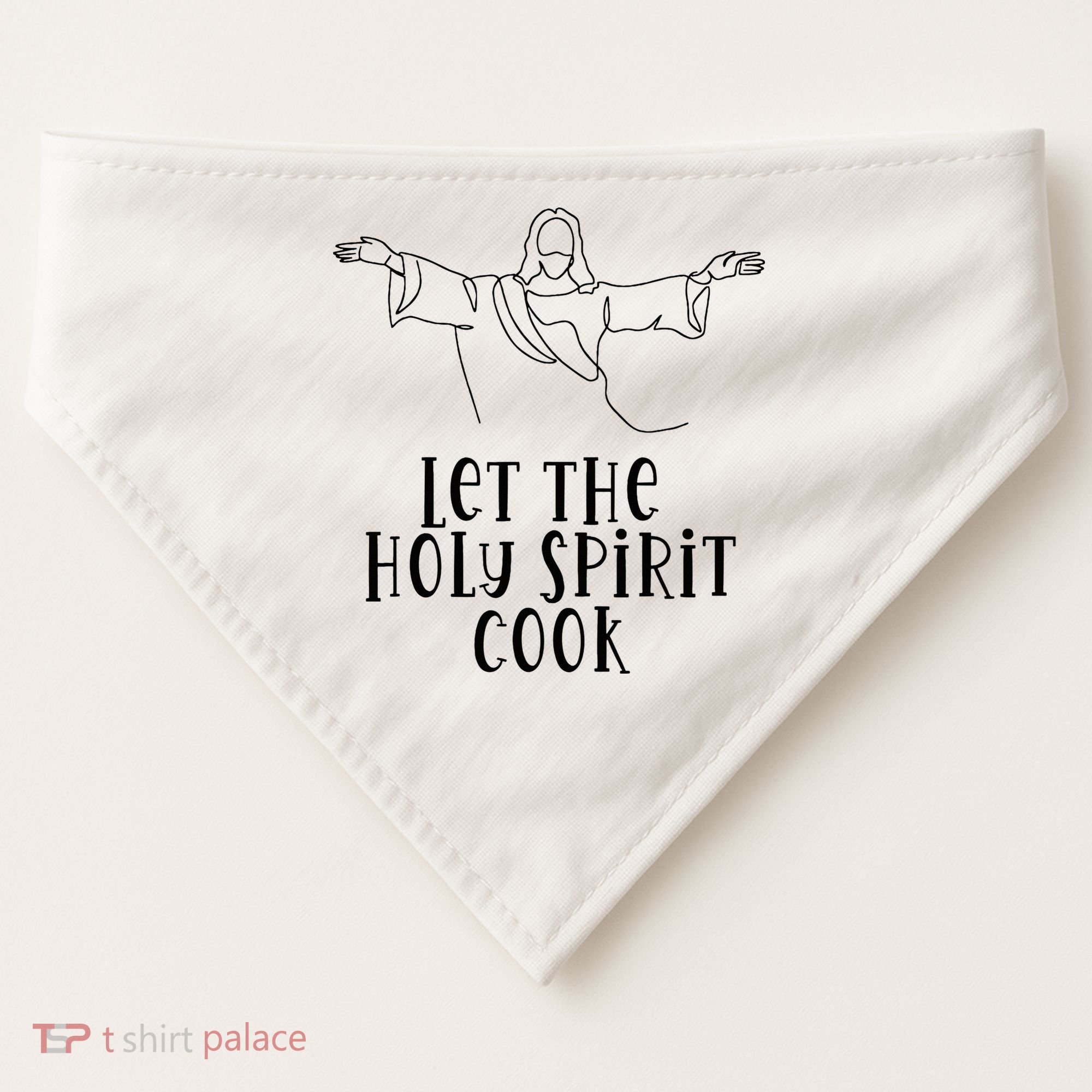 Let The Holy Spirit Cook USA-Made Doggie Bandana