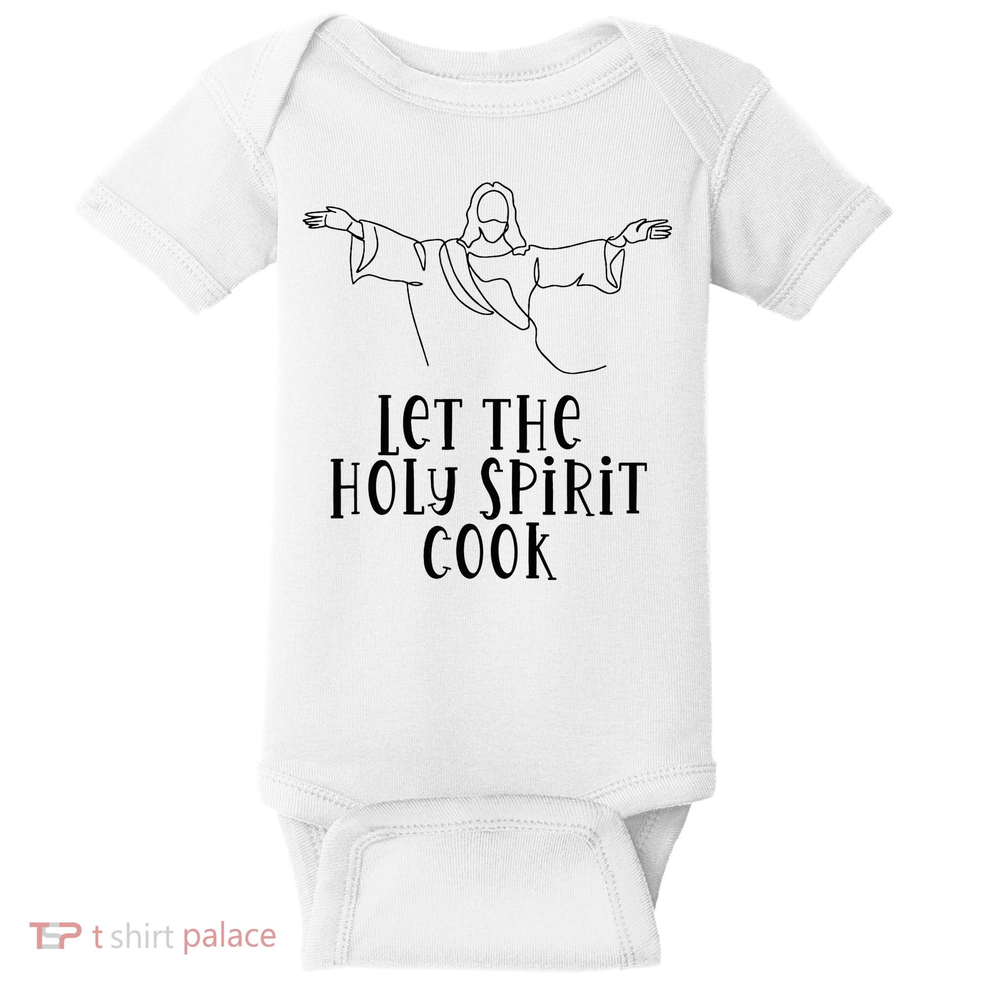 Let The Holy Spirit Cook Baby Bodysuit