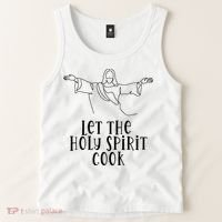 Let The Holy Spirit Cook Tank Top thumb 2