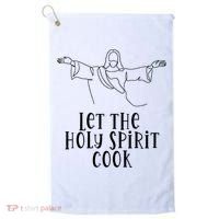 Let The Holy Spirit Cook Golf Towel thumb 0