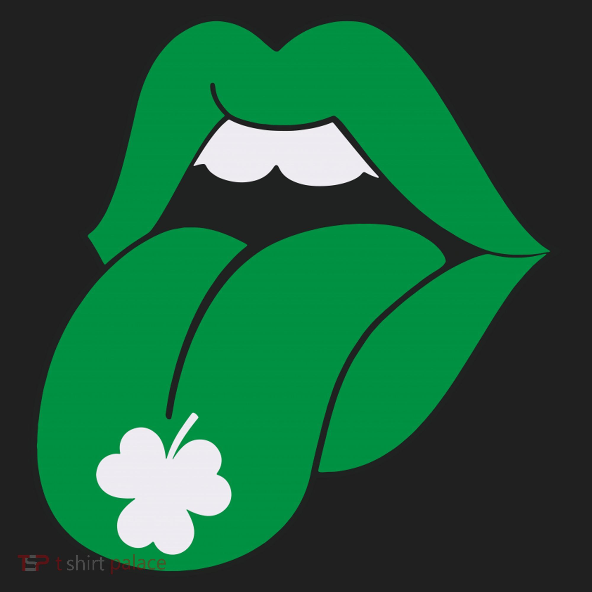 Lips Tongue Irish Shamrock St Patricks Women's Sweatshirt