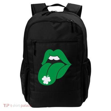 Lips Tongue Irish Shamrock St Patricks Backpack