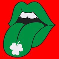 Lips Tongue Irish Shamrock St Patricks Santa Hat thumb 1
