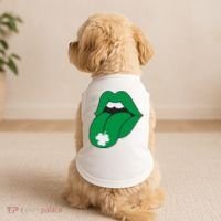 Lips Tongue Irish Shamrock St Patricks Doggie Tank thumb 2