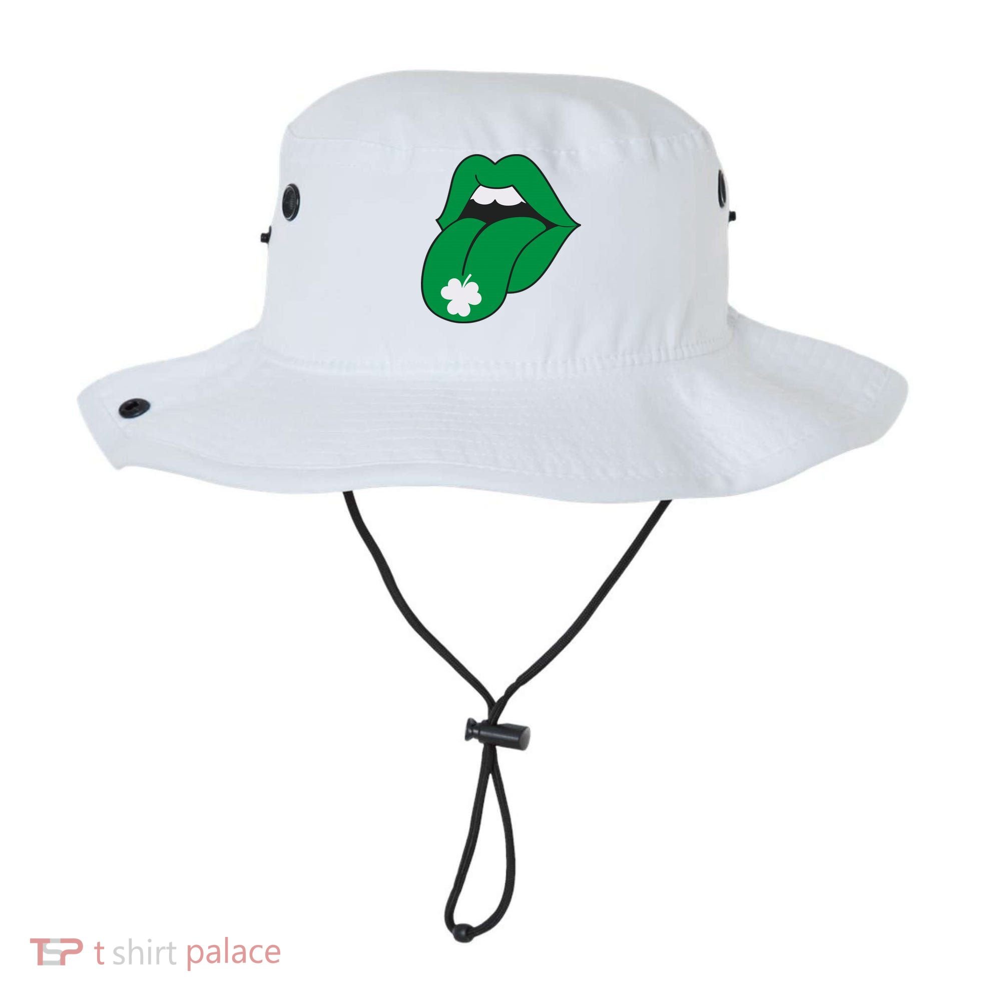 Lips Tongue Irish Shamrock St Patricks Bucket Hat