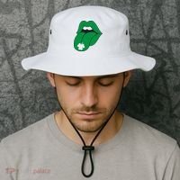 Lips Tongue Irish Shamrock St Patricks Bucket Hat thumb 2