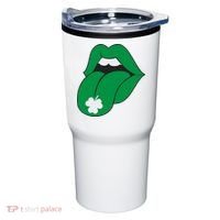 Lips Tongue Irish Shamrock St Patricks Tumbler thumb 0
