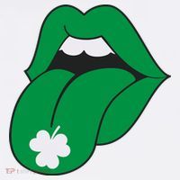 Lips Tongue Irish Shamrock St Patricks Tank Top thumb 6