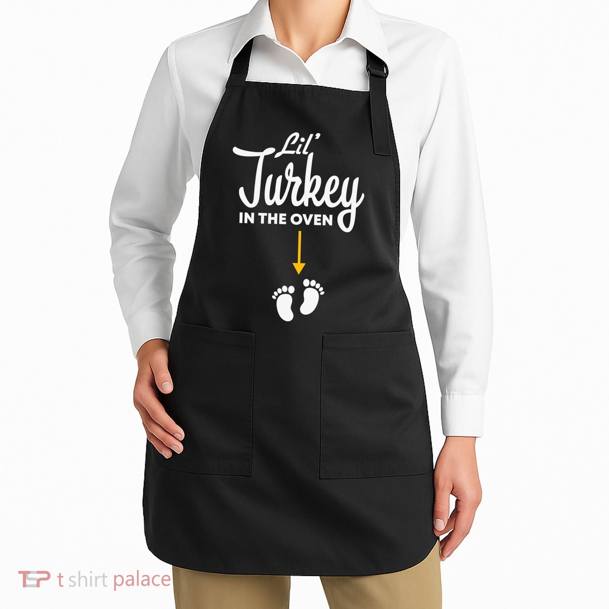 Lil' Turkey In The Oven Pregnancy Thanksgiving Apron