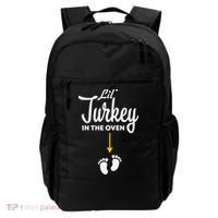Lil' Turkey In The Oven Pregnancy Thanksgiving Backpack thumb 0