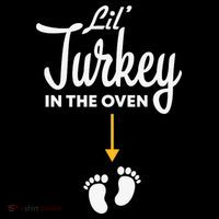 Lil' Turkey In The Oven Pregnancy Thanksgiving Coffee Mug thumb 5