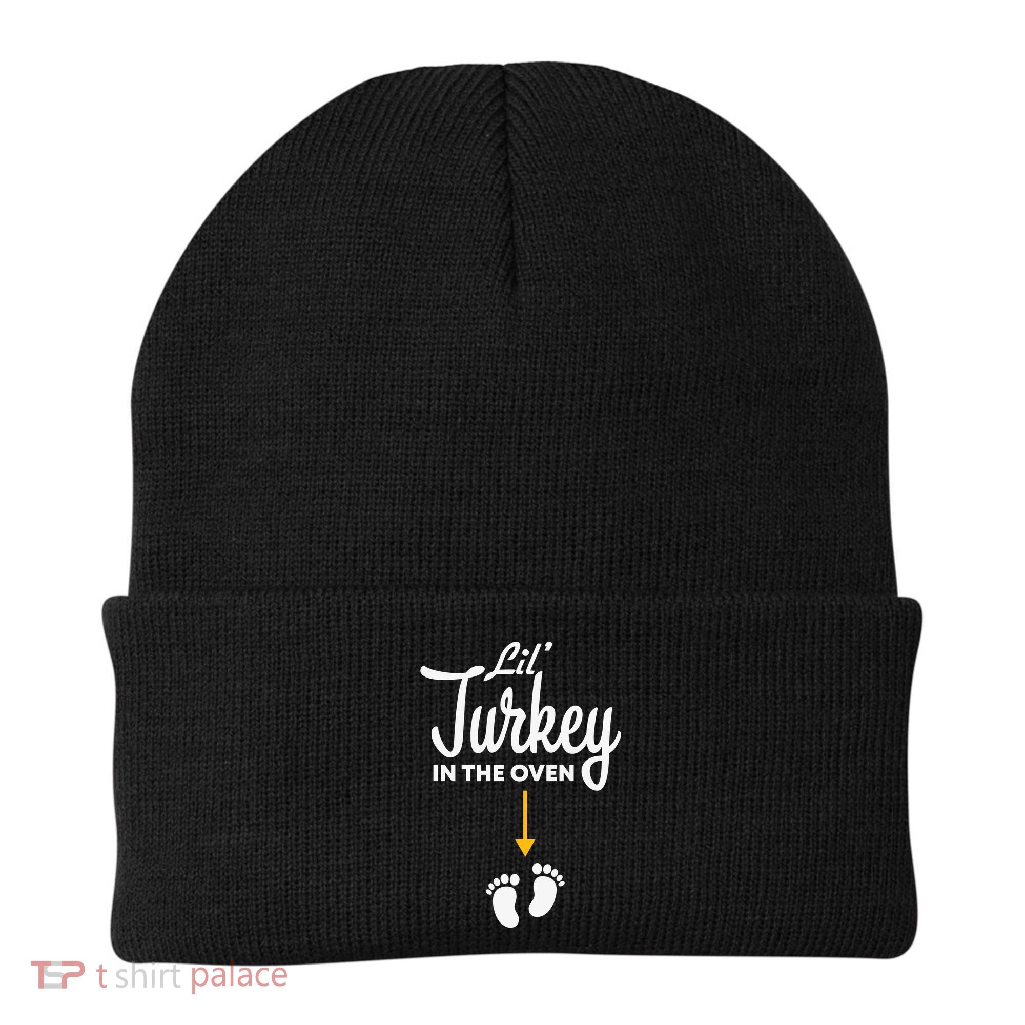 Lil' Turkey In The Oven Pregnancy Thanksgiving Beanie