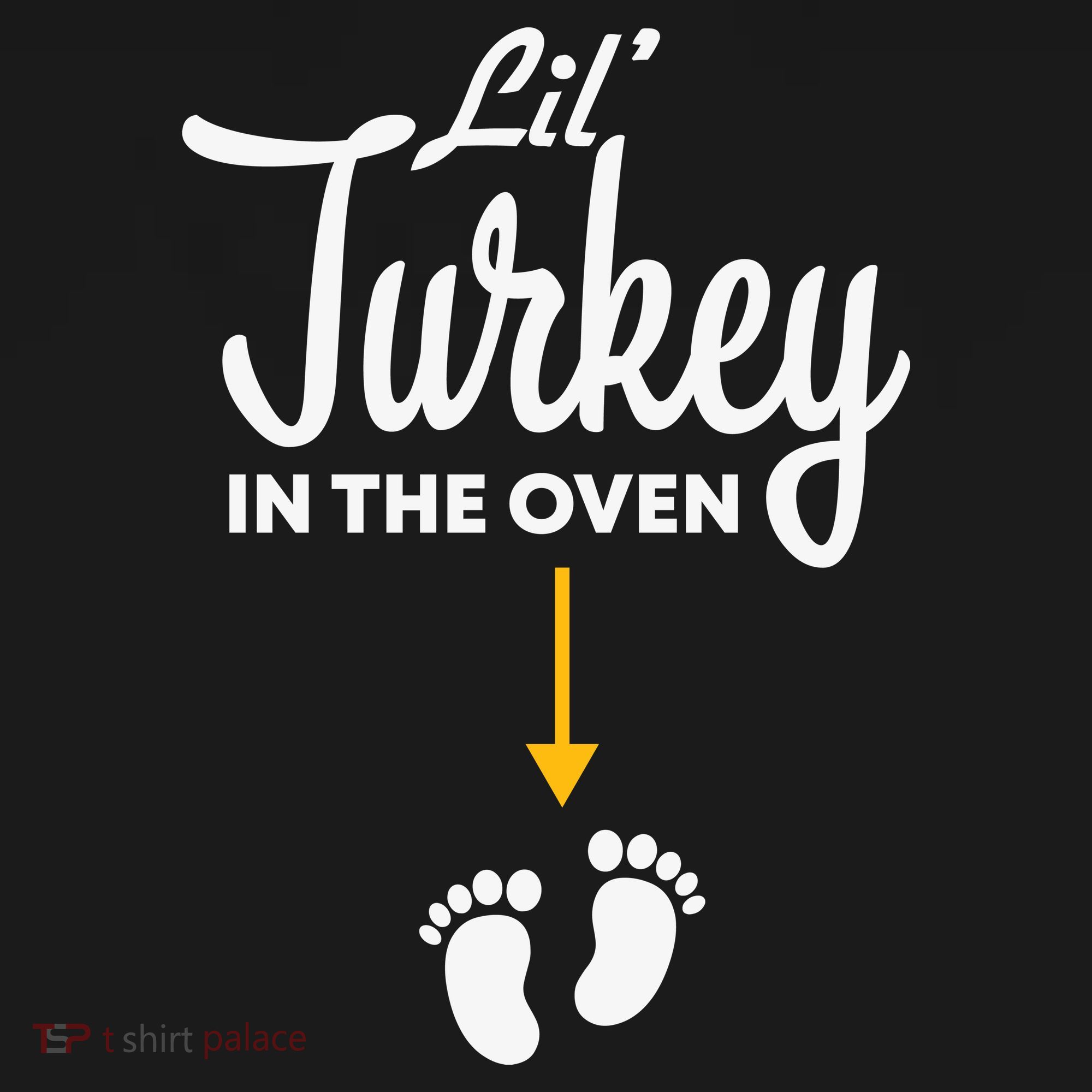 Lil' Turkey In The Oven Pregnancy Thanksgiving Women's Hoodie