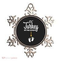 Lil' Turkey In The Oven Pregnancy Thanksgiving Ornament thumb 0