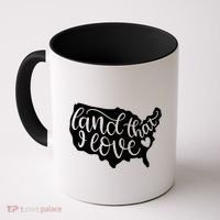 Land That I Love USA Flag Independence Day Coffee Mug thumb 0