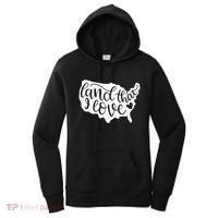Land That I Love USA Flag Independence Day Women's Hoodie thumb 0