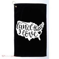 Land That I Love USA Flag Independence Day Golf Towel thumb 0