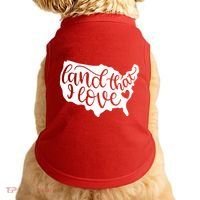 Land That I Love USA Flag Independence Day Doggie Tank thumb 0