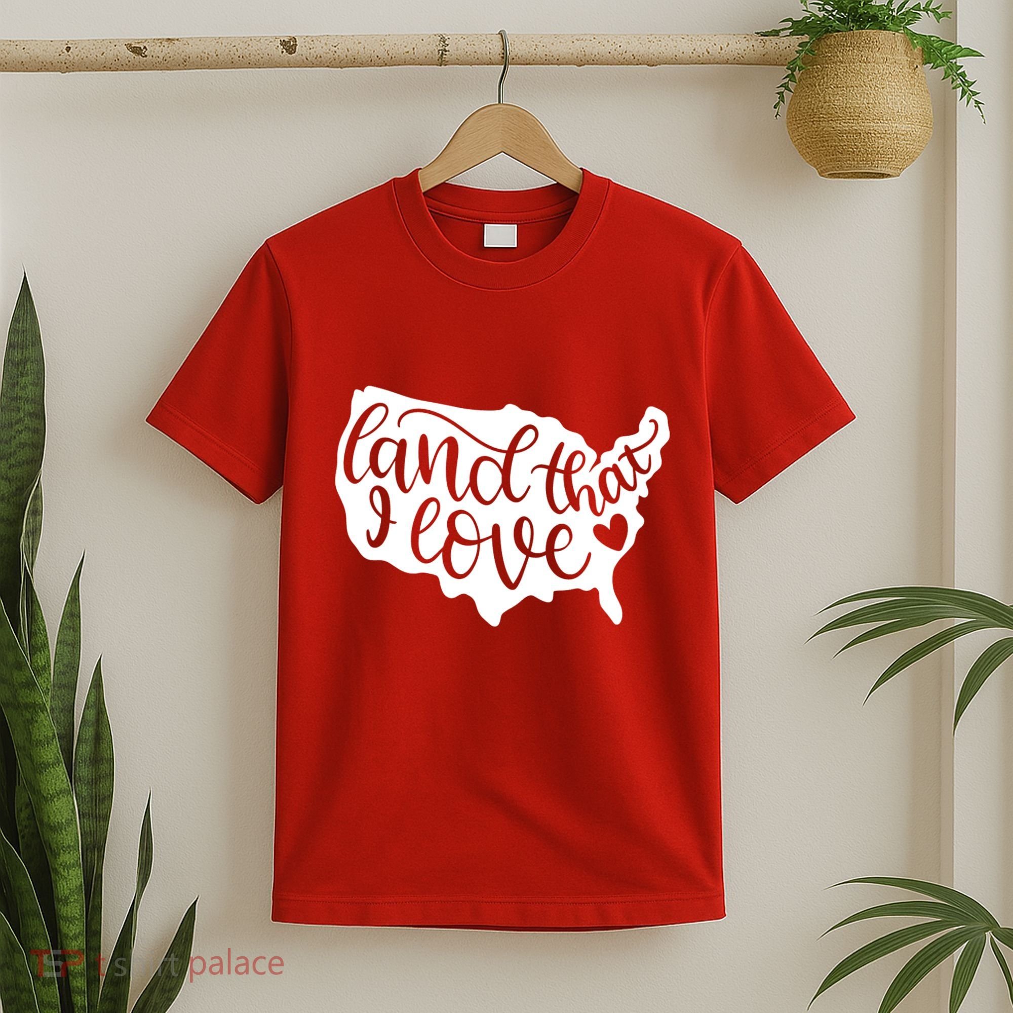 Land That I Love USA Flag Independence Day T-Shirt
