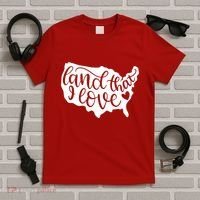Land That I Love USA Flag Independence Day T-Shirt thumb 5