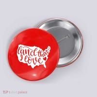 Land That I Love USA Flag Independence Day Button thumb 0