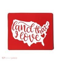 Land That I Love USA Flag Independence Day Mousepad thumb 0