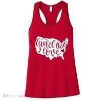 Land That I Love USA Flag Independence Day Women's Tank Top thumb 0