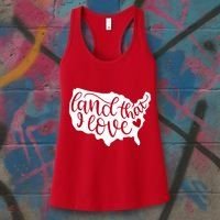 Land That I Love USA Flag Independence Day Women's Tank Top thumb 3