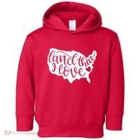 Land That I Love USA Flag Independence Day Toddler Hoodie thumb 0