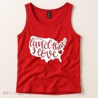 Land That I Love USA Flag Independence Day Tank Top thumb 2