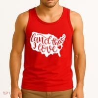 Land That I Love USA Flag Independence Day Tank Top thumb 3