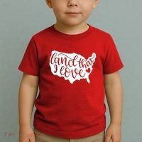 Land That I Love USA Flag Independence Day Toddler T-Shirt thumb 2