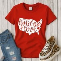 Land That I Love USA Flag Independence Day Women's T-Shirt thumb 3