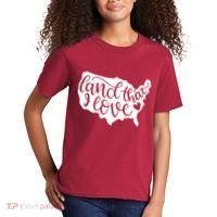 Land That I Love USA Flag Independence Day Kids T-Shirt thumb 2