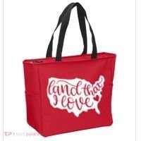 Land That I Love USA Flag Independence Day Tote Bag thumb 2