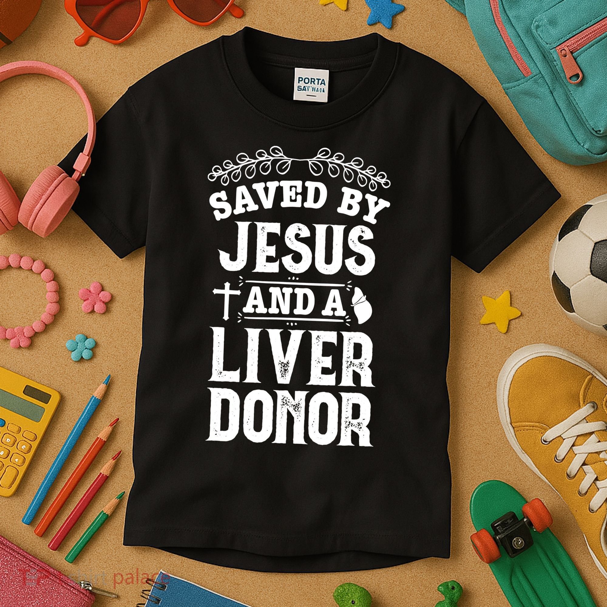 Liver Transplant Jesus Organ Donor Surgery Recovery Kids T-Shirt