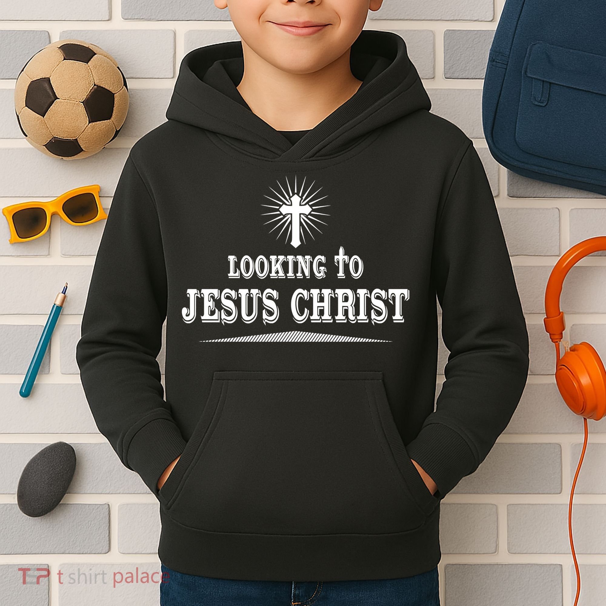 Looking To Jesus Christ Kids Hoodie