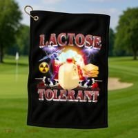 Lactose Tolerant Golf Towel thumb 1