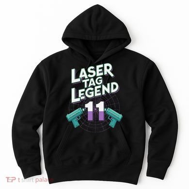 Laser Tag Legend 11th Birthday Party Hoodie