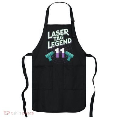 Laser Tag Legend 11th Birthday Party Apron